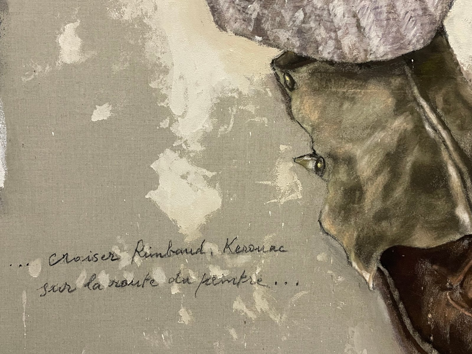 Jean Le Gac - Sur la route (message 23) … croiser Rimbaud, Kerouac sur la route du peintre… – Image 3