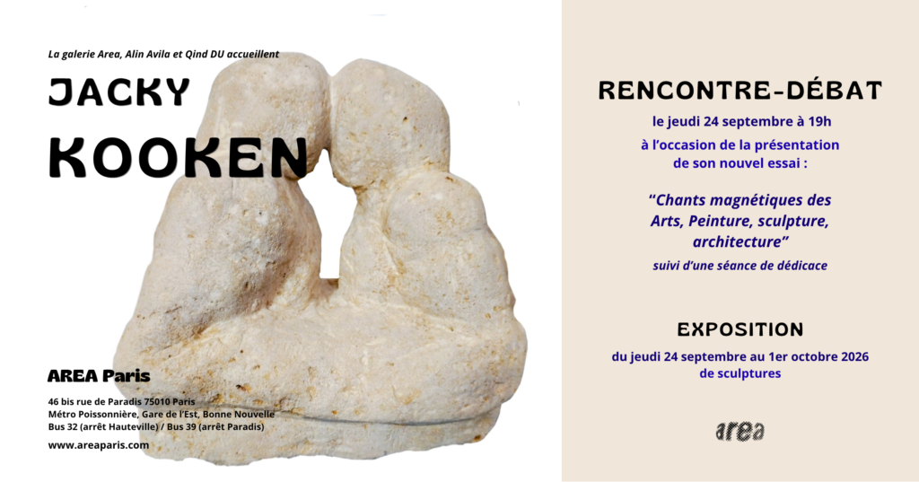 Affiche : Jacky Kooken : rencontre-débat et exposition de sculptures